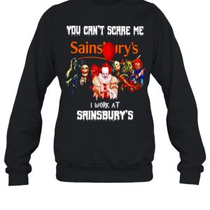 Horror Halloween you can't scare me I work at Sainsbury's shirt 2