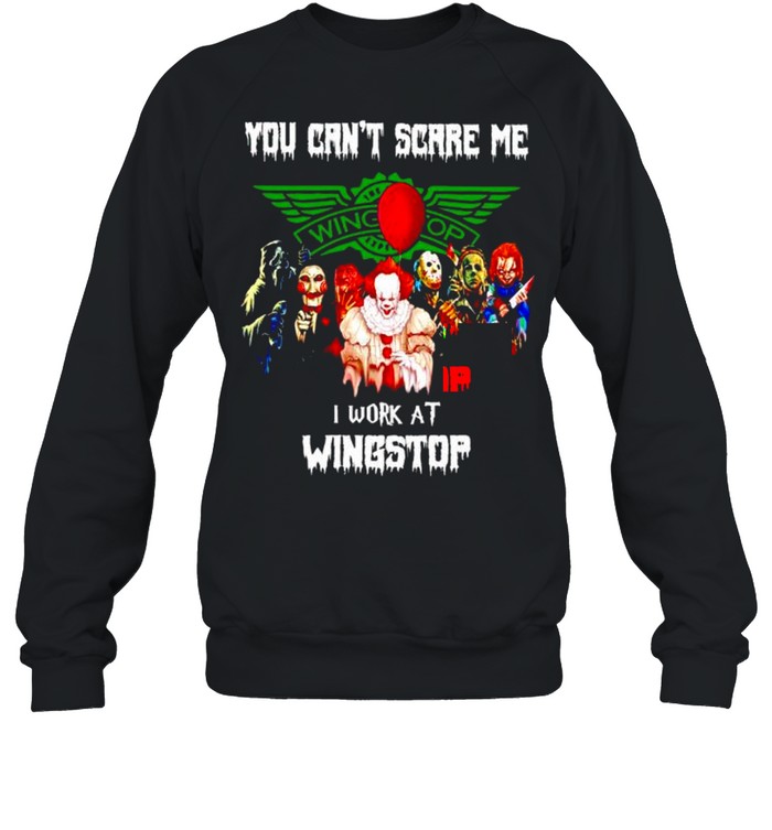 Horror Halloween you can’t scare me I work at Wingstop shirt Horror Halloween you can’t scare me I work at Wingstop shirt