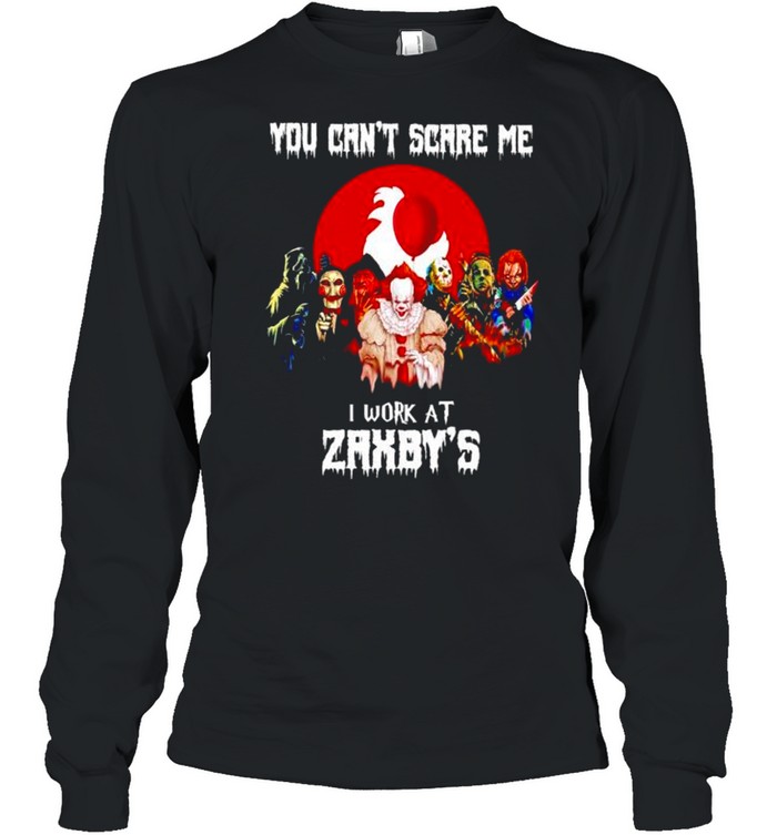 Horror Halloween you can’t scare me I work at Zaxby’s shirt Horror Halloween you can’t scare me I work at Zaxby’s shirt