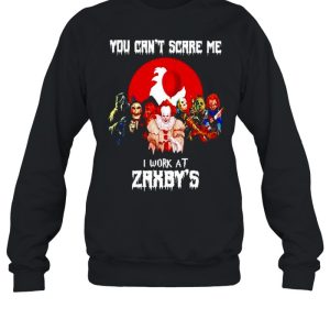 Horror Halloween you can’t scare me I work at Zaxby’s shirt