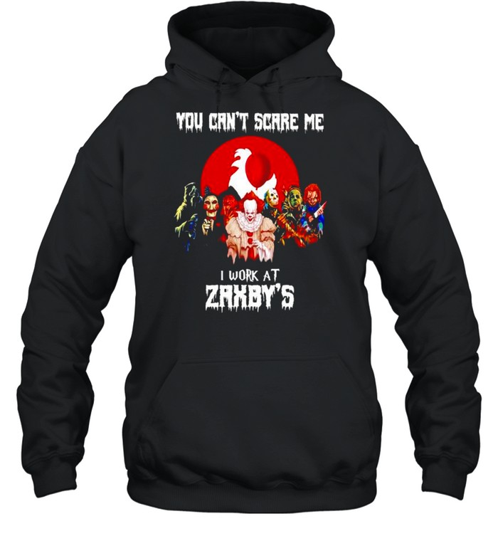 Horror Halloween you can’t scare me I work at Zaxby’s shirt Horror Halloween you can’t scare me I work at Zaxby’s shirt