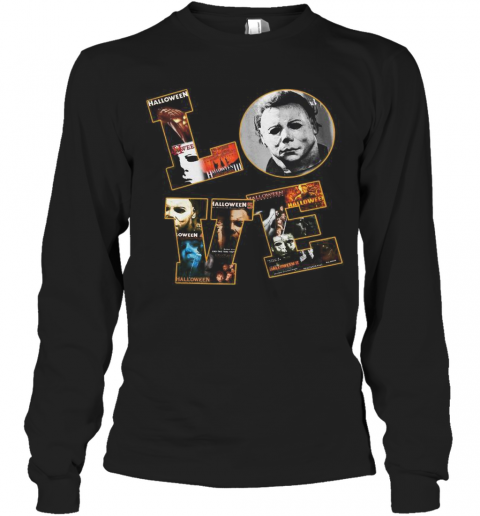 Horror Michael Myers Love Halloween T-Shirt Horror Michael Myers Love Halloween T-Shirt