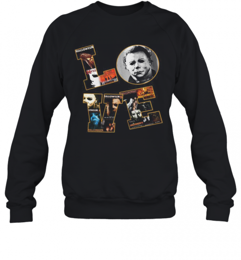 Horror Michael Myers Love Halloween T-Shirt Horror Michael Myers Love Halloween T-Shirt