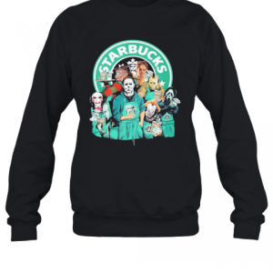 Horror Movie Character Starbucks T Shirt 2
