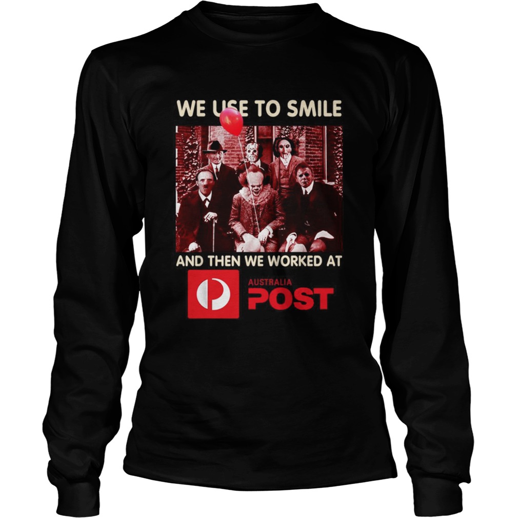 Horror character movie We use to smile and then we worked at Australia Post shirt Horror character movie We use to smile and then we worked at Australia Post shirt
