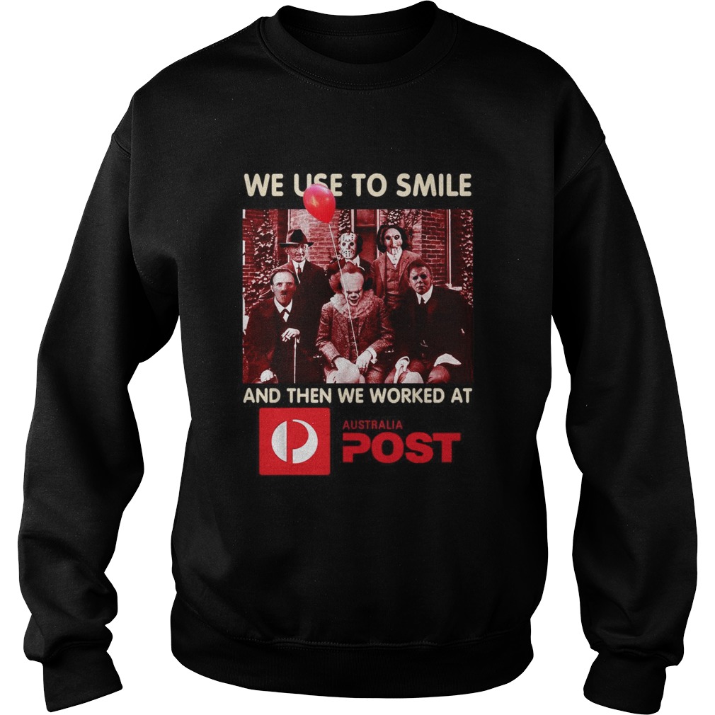 Horror character movie We use to smile and then we worked at Australia Post shirt Horror character movie We use to smile and then we worked at Australia Post shirt