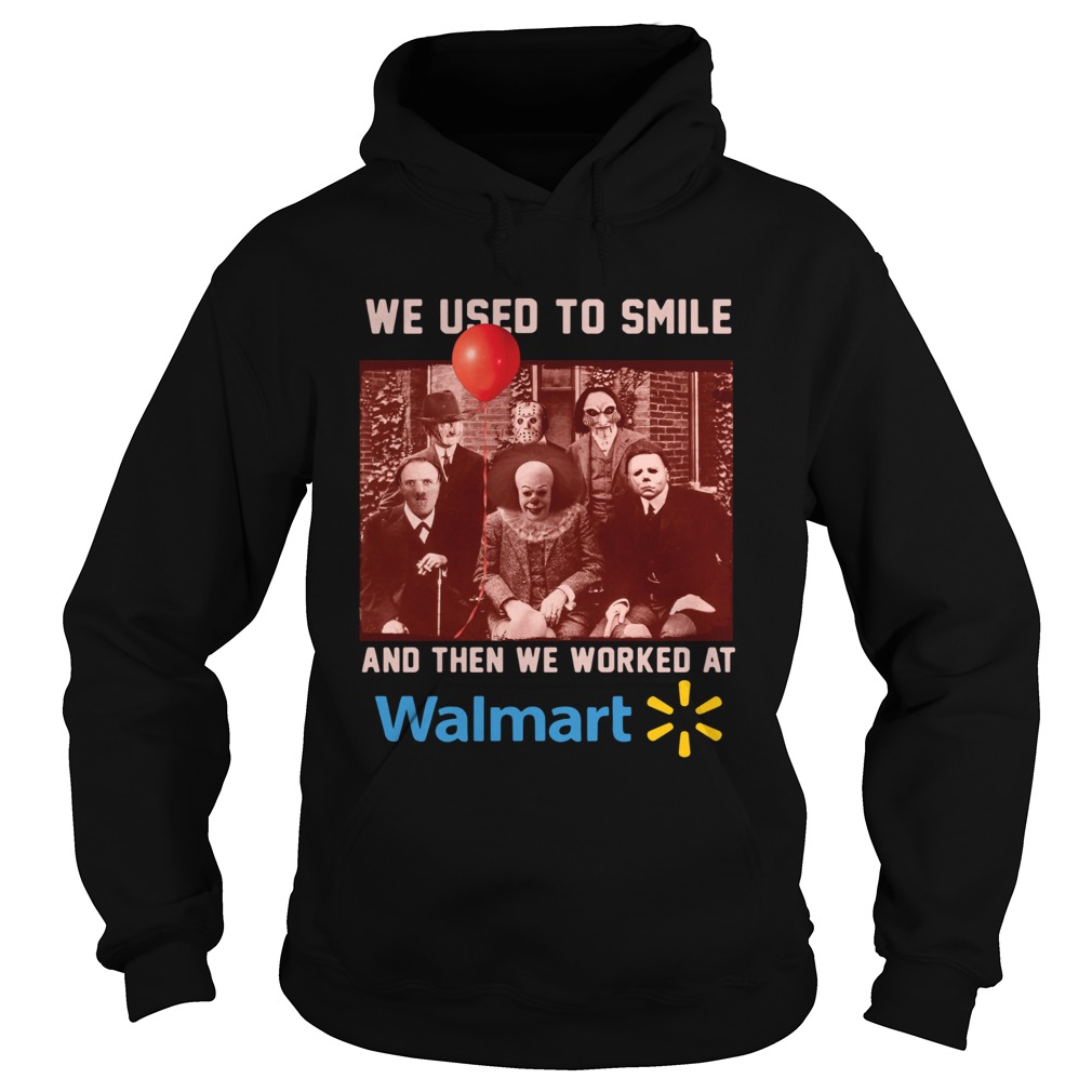 Horror character movie We used to smile and then we worked at walmart shirt Horror character movie We used to smile and then we worked at walmart shirt