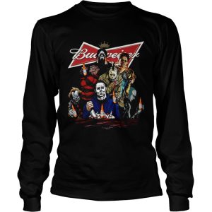 Horror character movie drink Budweiser shirt