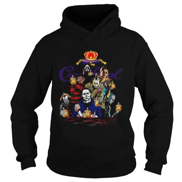 Horror character movie drink Crown Royal shirt