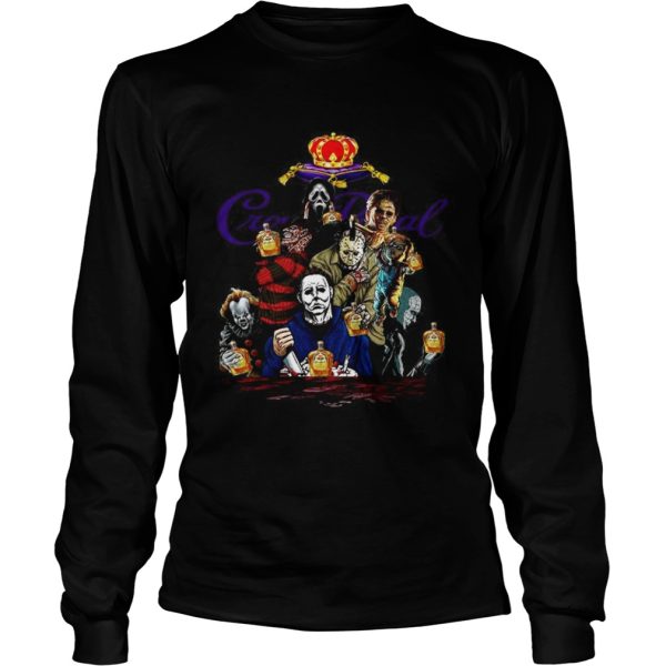 Horror character movie drink Crown Royal shirt