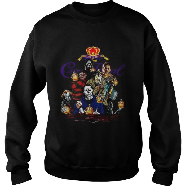 Horror character movie drink Crown Royal shirt