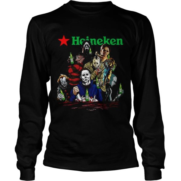Horror character movie drink Heineken beer shirt