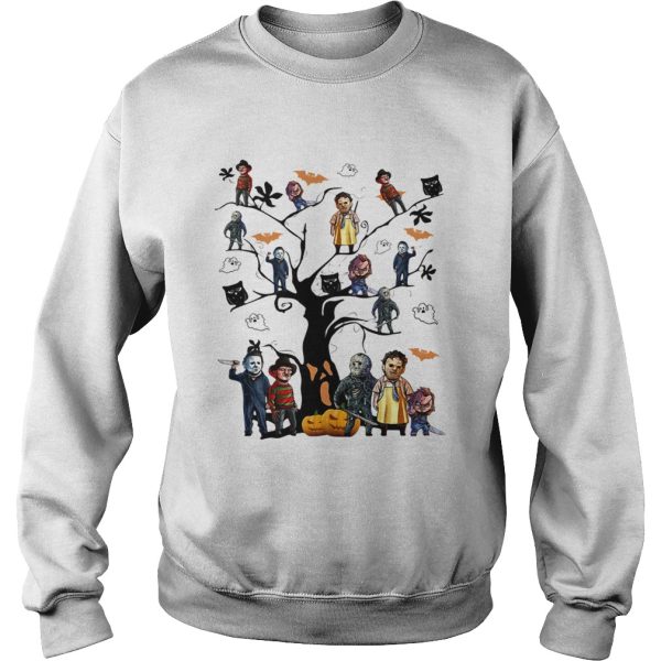 Horror character movie on the tree Halloween shirt