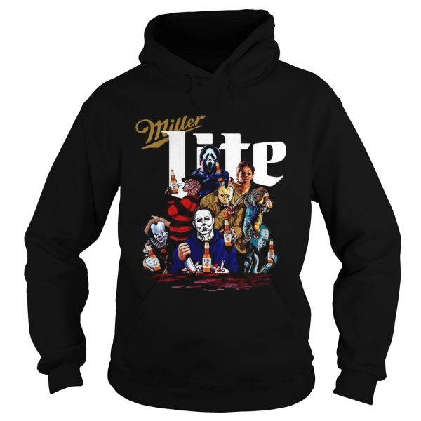 Horror characters Miller Lite shirt