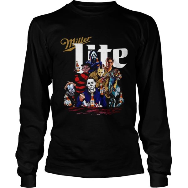 Horror characters Miller Lite shirt