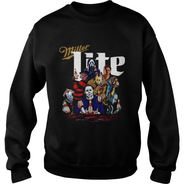 Horror characters Miller Lite shirt