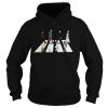 Horror characters and the peanuts abbey road shirt
