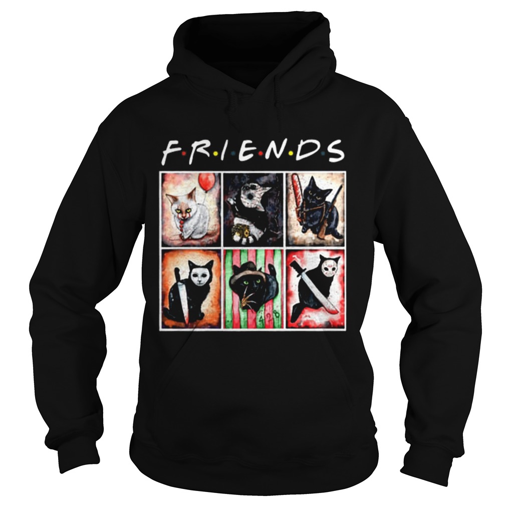 Horror characters cat version Friends shirt Horror characters cat version Friends shirt