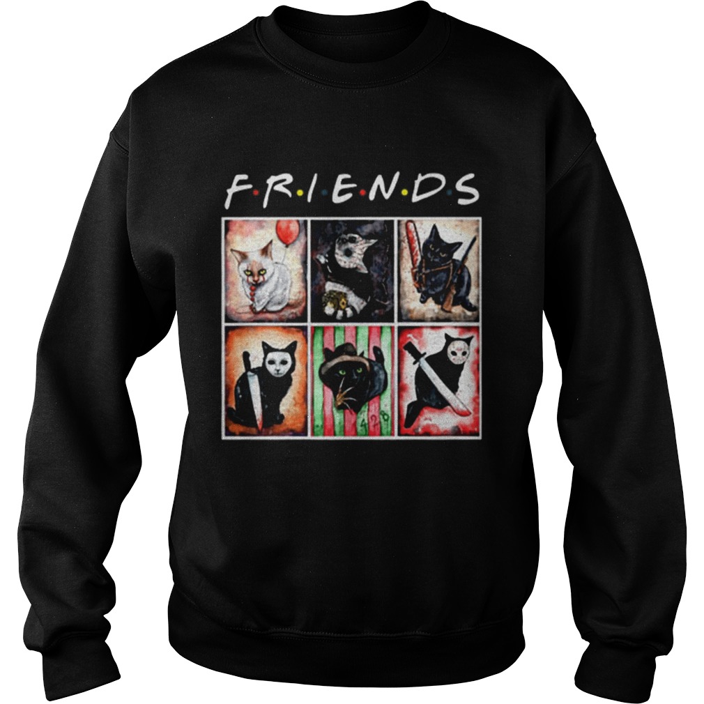 Horror characters cat version Friends shirt Horror characters cat version Friends shirt