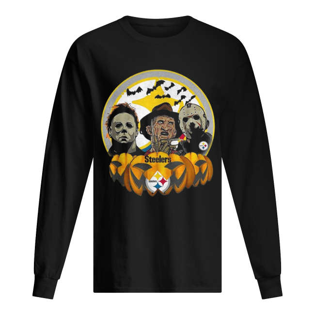 Horror movie characters Pittsburgh Steelers pumpkin shirt Horror movie characters Pittsburgh Steelers pumpkin shirt