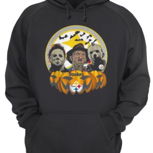 Horror movie characters Pittsburgh Steelers pumpkin shirt 3
