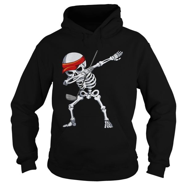 Hot Halloween Dabbing Skeleton Golfer Apparel Golf Player Dab shirt