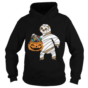 Hot Halloween Pumpkin Sloth Mummy Gift For Kids Boys Girls shirt