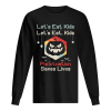 Hot Lets eat kids Funny Teachers Pumpkin Grammar Halloween shirt