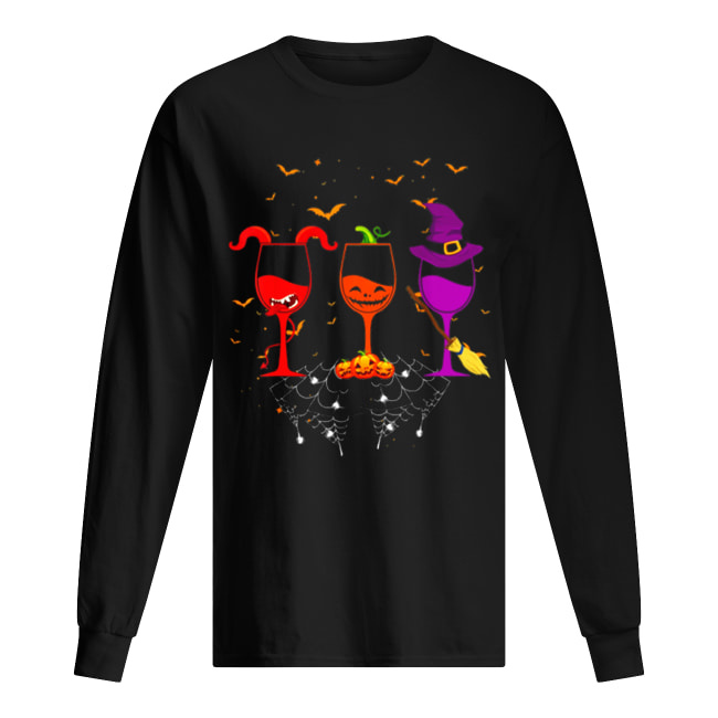 Hot Three Wine Glasses Funny Halloween Gifts shirt Hot Three Wine Glasses Funny Halloween Gifts shirt