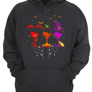 Hot Three Wine Glasses Funny Halloween Gifts shirt 3