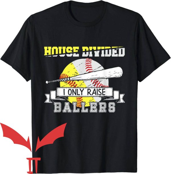 House Divided T-Shirt Funny Baseball Softball