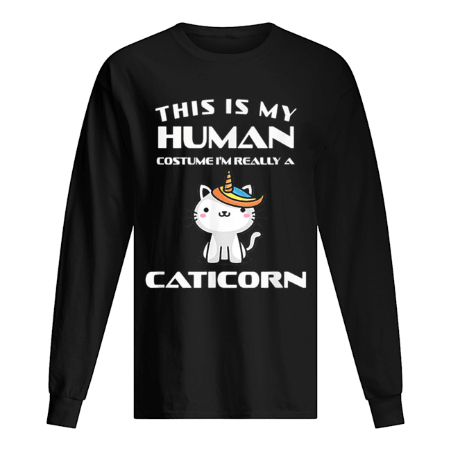 Human Halloween Caticorn Costume Cat Fun Gift shirt Human Halloween Caticorn Costume Cat Fun Gift shirt