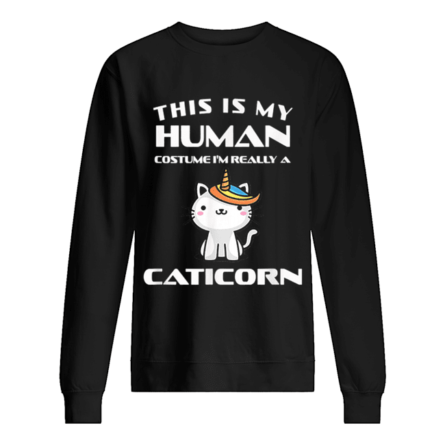 Human Halloween Caticorn Costume Cat Fun Gift shirt Human Halloween Caticorn Costume Cat Fun Gift shirt