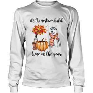 Husky its the most wonderful time of the year shirt