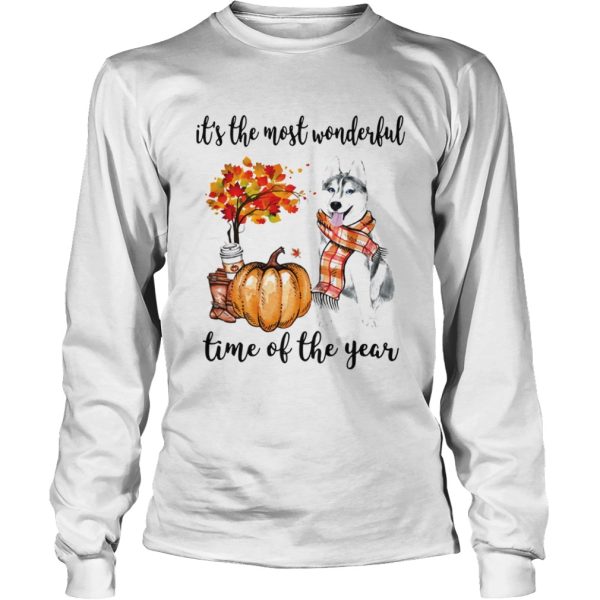 Husky its the most wonderful time of the year shirt