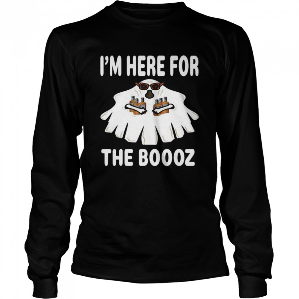 I’M HERE FOR THE BOOOZ GHOST COSTUME HALLOWEEN PARTY shirt I’M HERE FOR THE BOOOZ GHOST COSTUME HALLOWEEN PARTY shirt