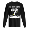 I’m Just Here For The Beer Zombie Funny Halloween Costume shirt