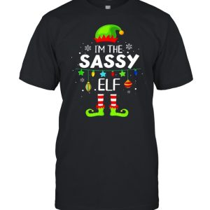 I'm The Sassy Elf Matching Family Christmas Group Pajama 2021 shirt 1