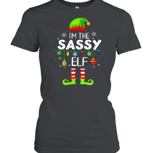 I'm The Sassy Elf Matching Family Christmas Group Pajama 2021 shirt 2