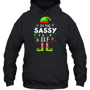 I'm The Sassy Elf Matching Family Christmas Group Pajama 2021 shirt 5