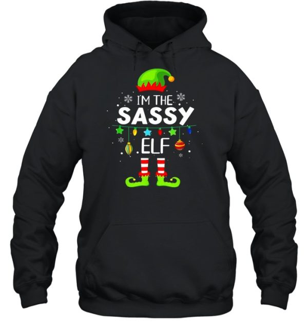 I’m The Sassy Elf Matching Family Christmas Group Pajama 2021 shirt