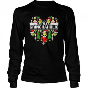 I'm a Grinchaholic heart Christmas 2021 Sweatshirt 3