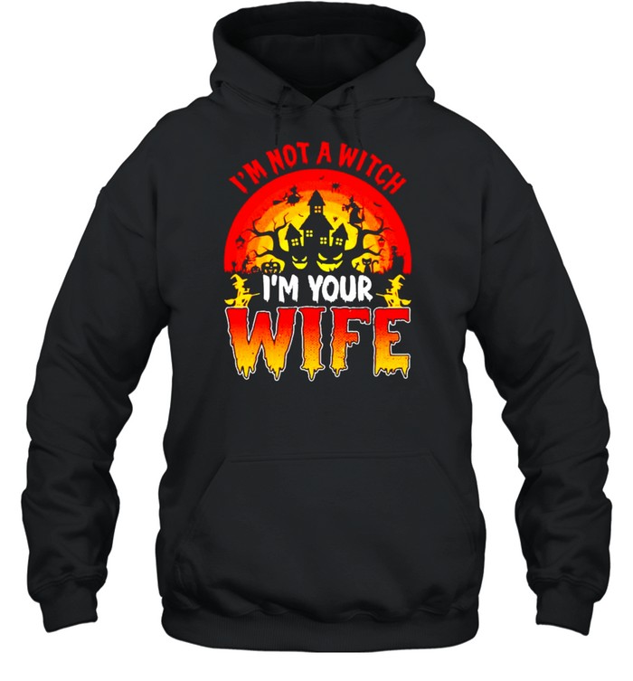 I’m not a witch I’m your wife Halloween shirt I’m not a witch I’m your wife Halloween shirt