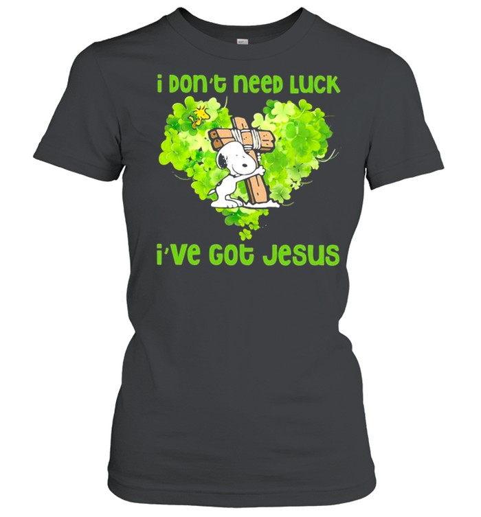I Don’t Need Luck I’ve Got Jesus Snoopy Heart Patricks Day shirt I Don’t Need Luck I’ve Got Jesus Snoopy Heart Patricks Day shirt