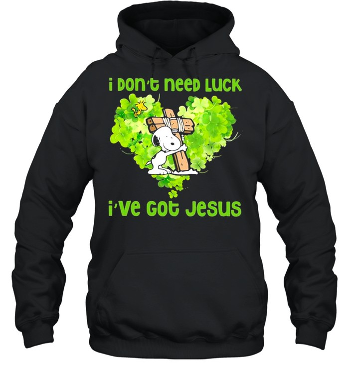 I Don’t Need Luck I’ve Got Jesus Snoopy Heart Patricks Day shirt I Don’t Need Luck I’ve Got Jesus Snoopy Heart Patricks Day shirt