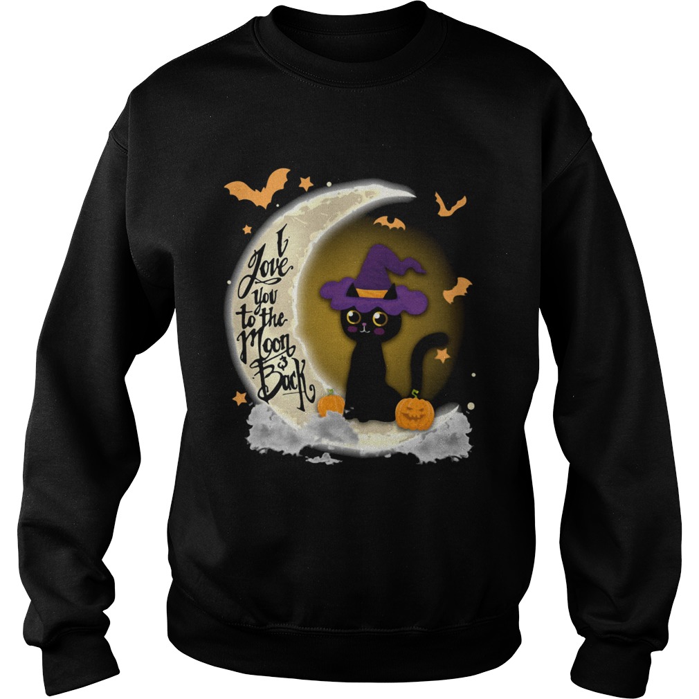I LOVE YOU TO THE MOON AND BACK CAT WITCH PUMPKIN HALLOWEEN shirt I LOVE YOU TO THE MOON AND BACK CAT WITCH PUMPKIN HALLOWEEN shirt