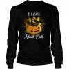I Love Black Cats Pumpkin Halloween shirt