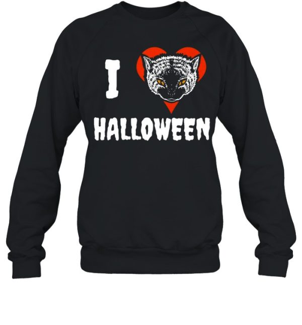 I Love Halloween Cat Lover T-shirt