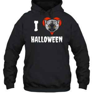 I Love Halloween Cat Lover T shirt 3