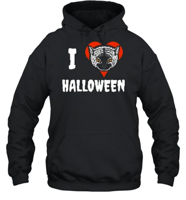 I Love Halloween Cat Lover T-shirt
